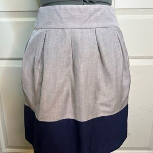 Zara Gray and Navy Skirt